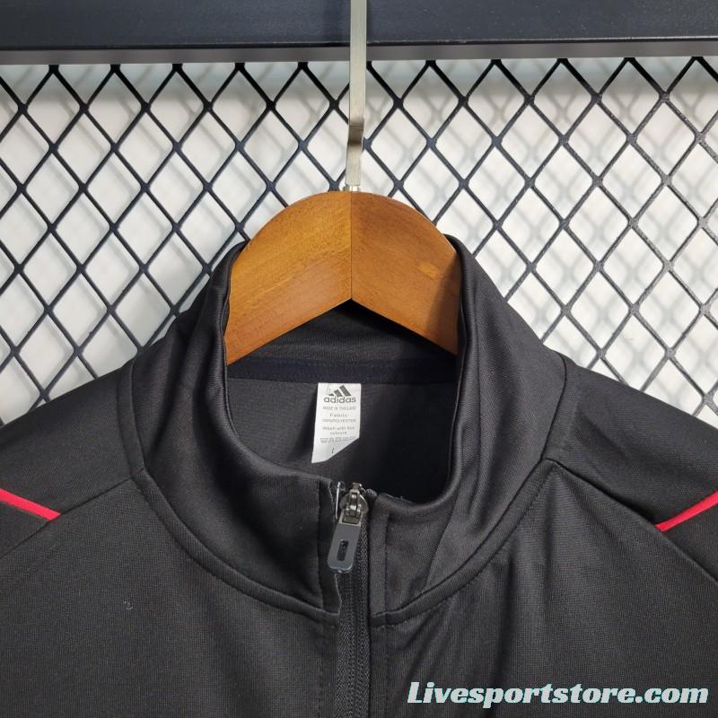 23-24 Sao Paulo Black Full Zipper Training Jacket