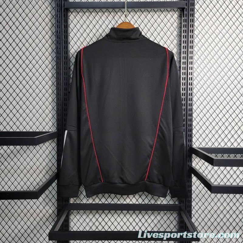 23-24 Sao Paulo Black Full Zipper Training Jacket