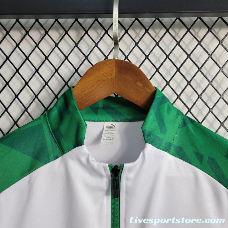 23-24 PALMEIRAS Green White Full Zipper Training Jacket