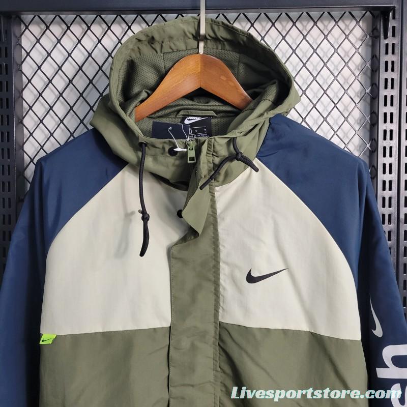 2023 Nike Green Grey Windbreaker