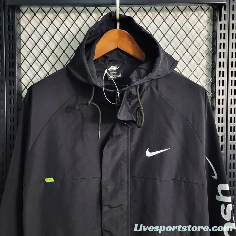 2023 Nike Black Hoodie Windbreaker