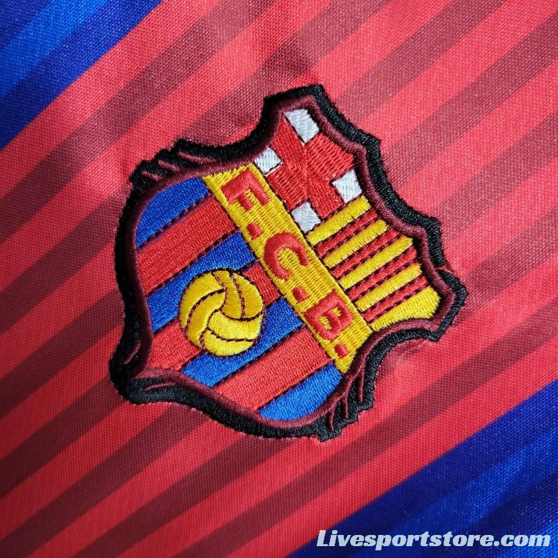 Retro 91/92 Barcelona Home Long Sleeve Jersey