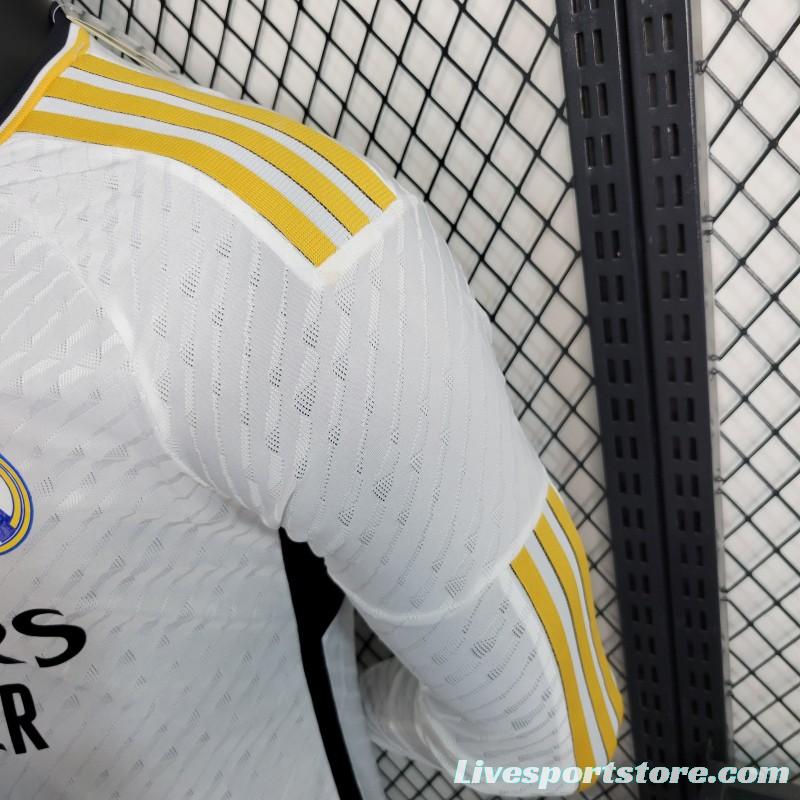 Player Version 23-24 Long Sleeve Real Madrid Home Jersey