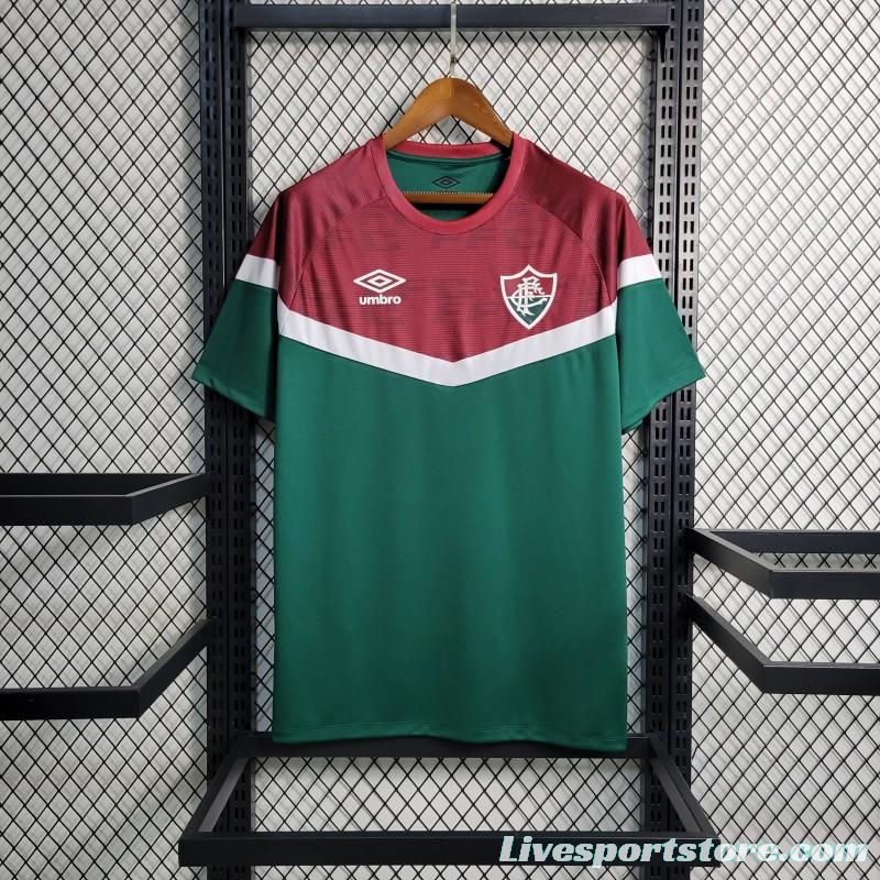 23-24 Fluminense Celestial Training Jersey Green+Red