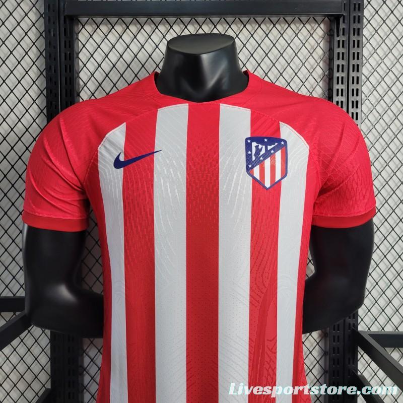 Player Version 23-24 Atletico Madrid Home Jersey