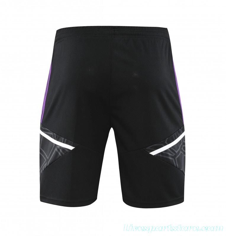 23-24 Real Madrid Purple Short Sleeve+Shorts