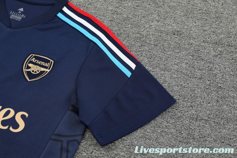 23-24 Arsenal Navy Short Sleeve+Shorts