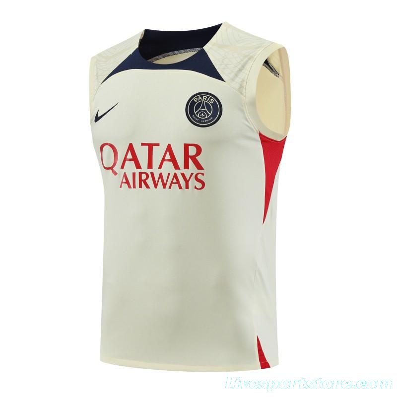 23-24 Liverpool Beige Vest Jersey+Shorts