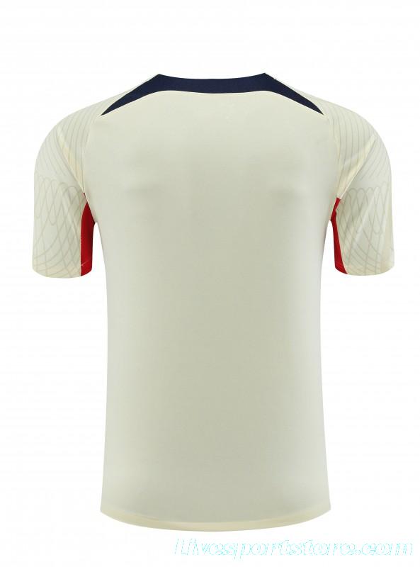 23-24 PSG Beige Short Sleeve+Shorts