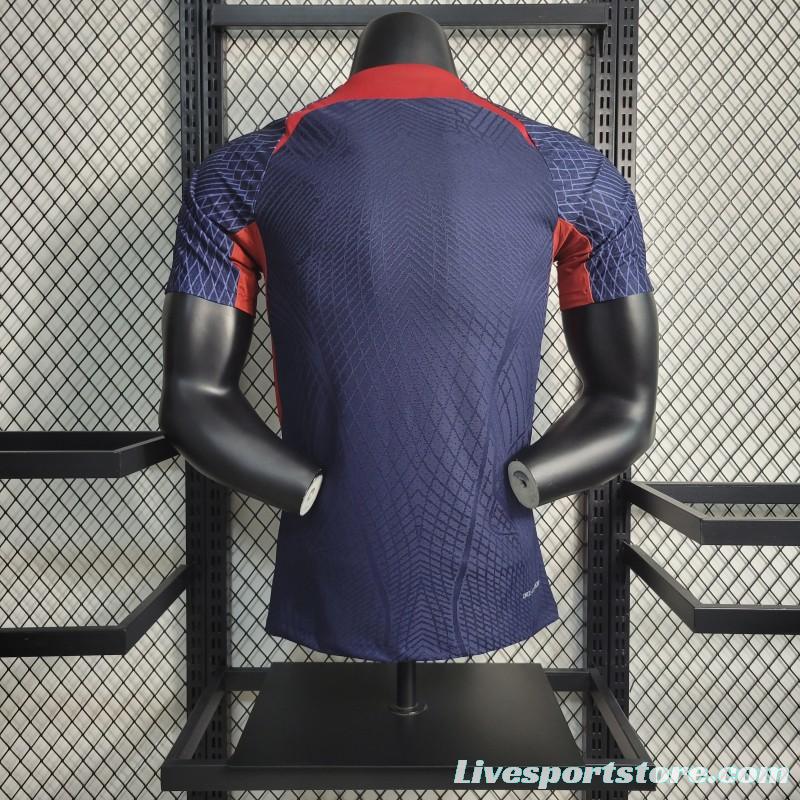 Player Version 23-24 PSG Training Navy Jersey