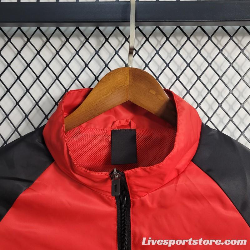 23-24 Juventus Red Windbreaker