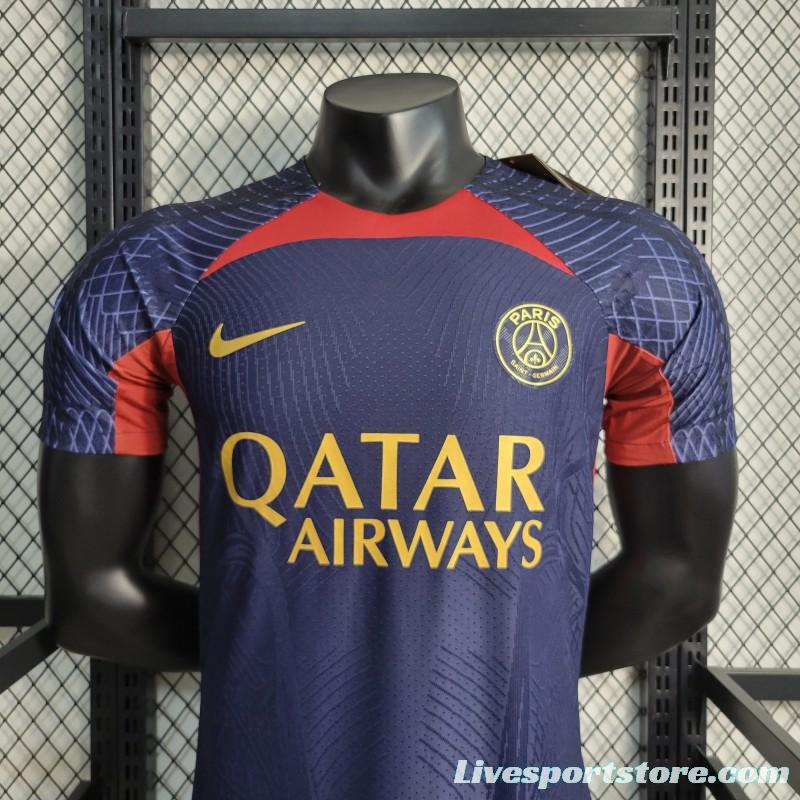 Player Version 23-24 PSG Training Navy Jersey