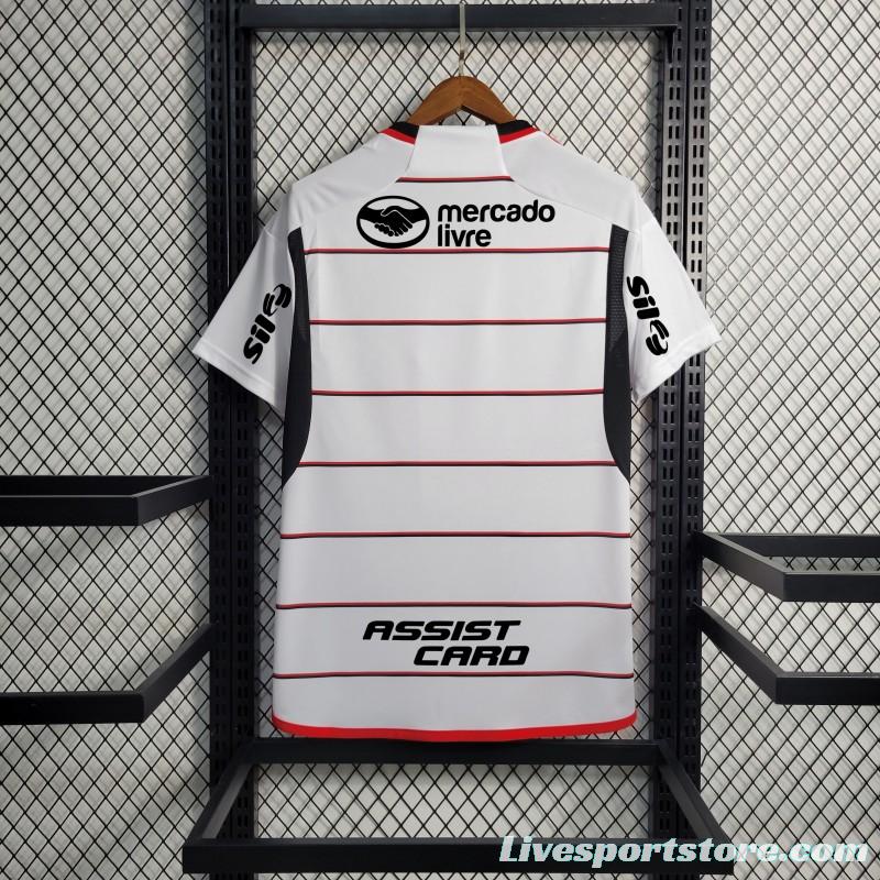 23/24 Flamengo Away Jersey With All Sponsors+Patches