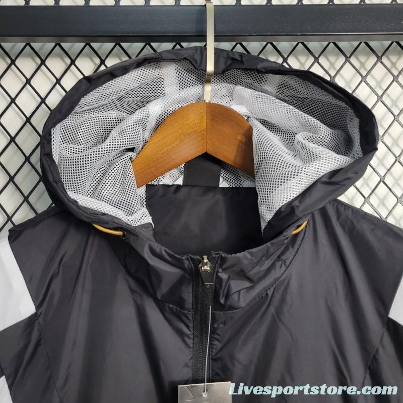 2023 Adidas Black White Brown Windbreaker