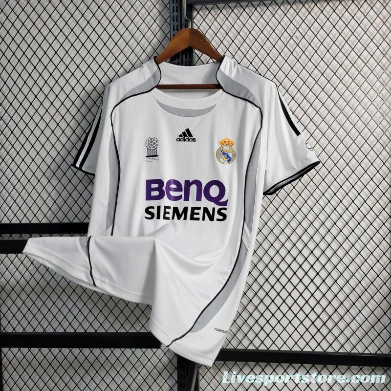 Retro 06/07 Real Madrid Home Jersey