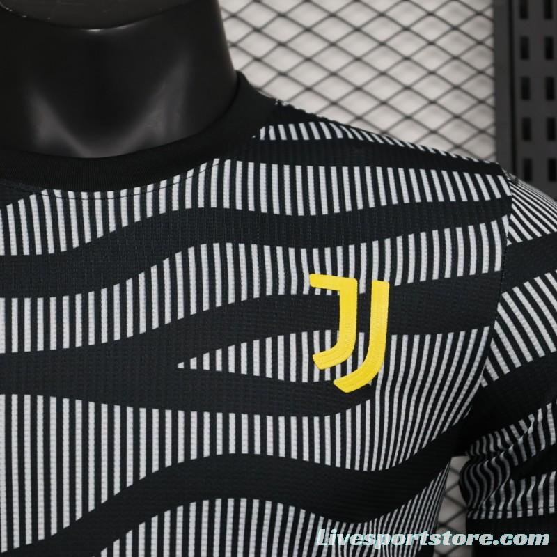 Player Version 23/24 Juventus Third Black Stripe Training Jersey