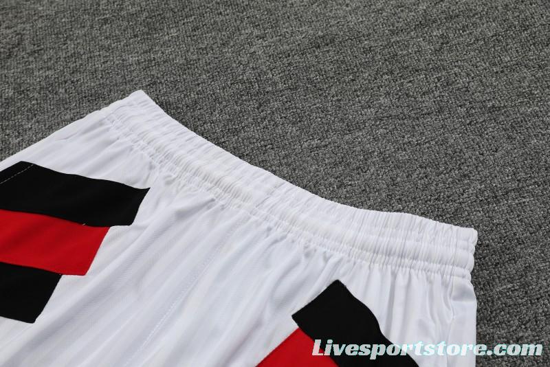 23-24 Flamengo White Remake Icon White Short Sleeve Jersey+Shorts