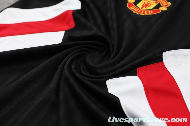 23-24 Manchester United Black Remake Icon Vest Jersey+Shorts