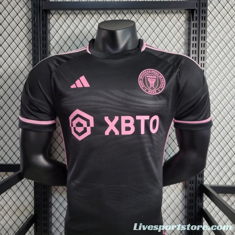 Player Version 23-24 Inter Miami Away MESSI  Black Jersey