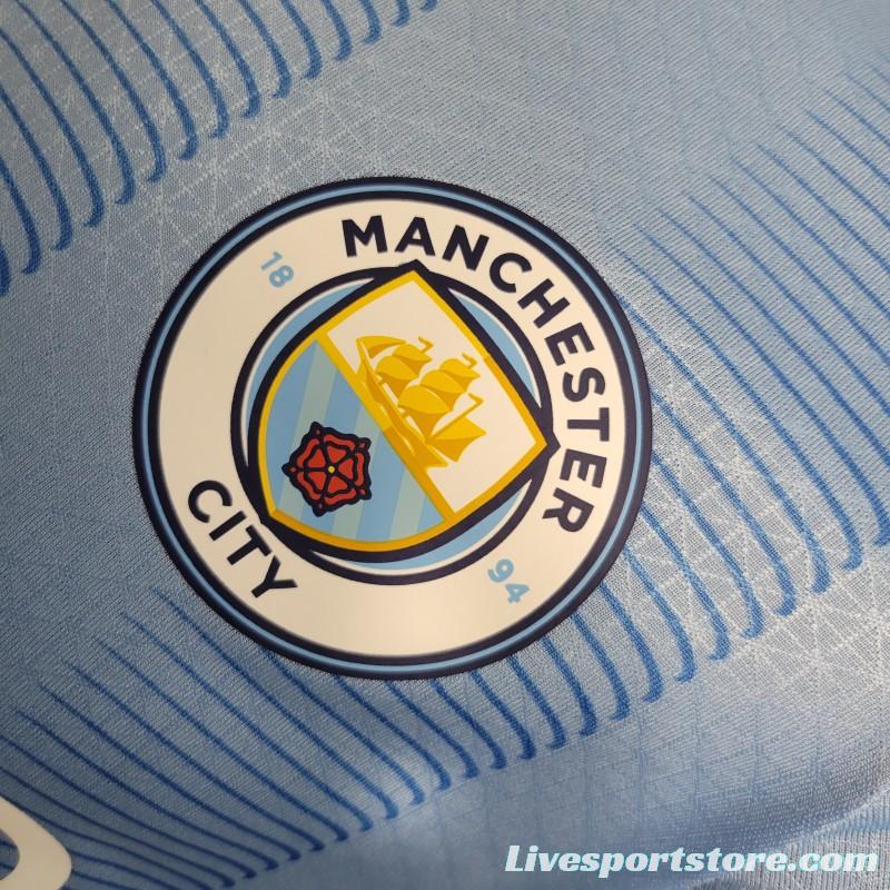 Player Version 23-24 Manchester City Home Jersey