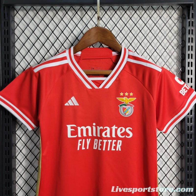 23-24 KIDS Benfica Home Jersey Size 16-28