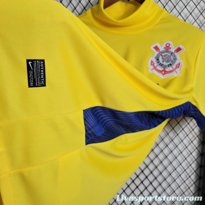 Retro 14-15 Corinthians Goalkeeper Yellow Jersey