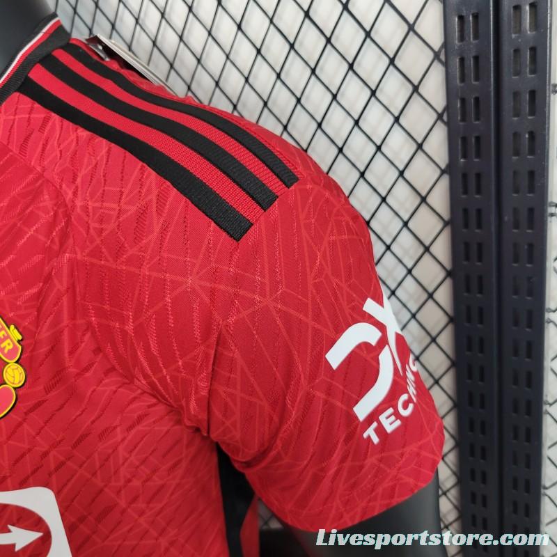 Player Version 23-24 Manchester United Home Jersey