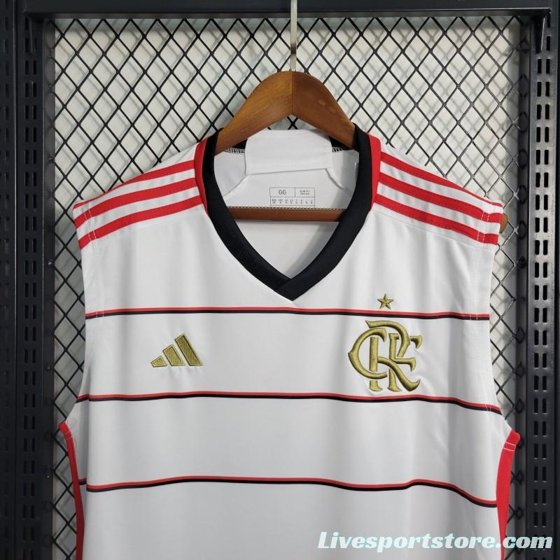 23-24 Flamengo White Away Vest Jersey