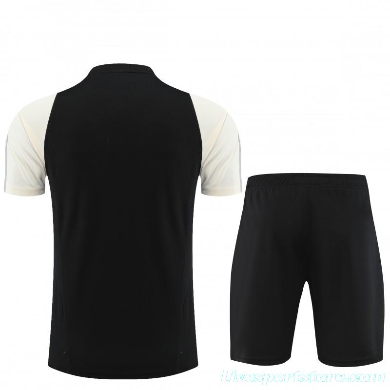 23 24 Juventus Black White Short Sleeve+Shorts