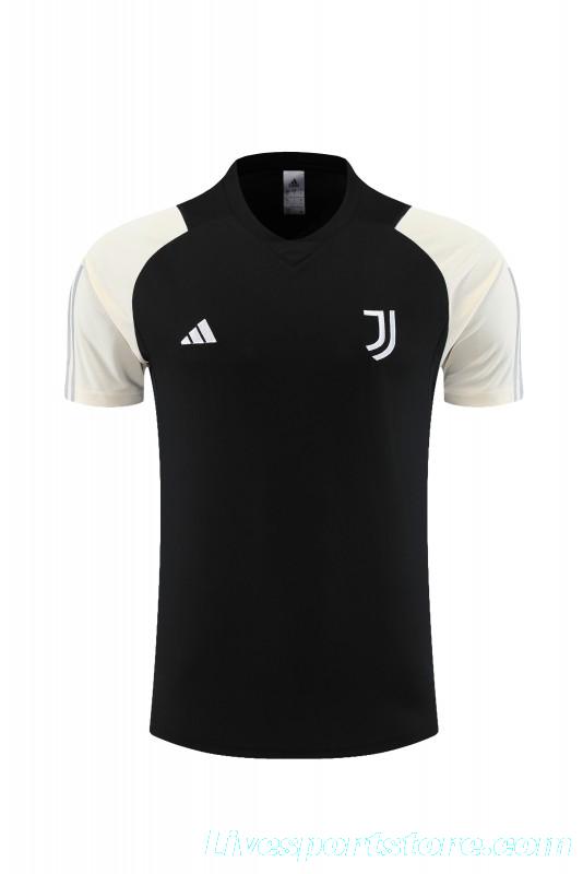 23 24 Juventus Black White Short Sleeve+Shorts