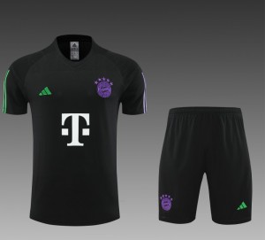 23 24 Bayern Munich Black Short Sleeve+Shorts