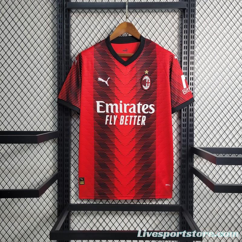 23-24 AC Milan Home Jersey