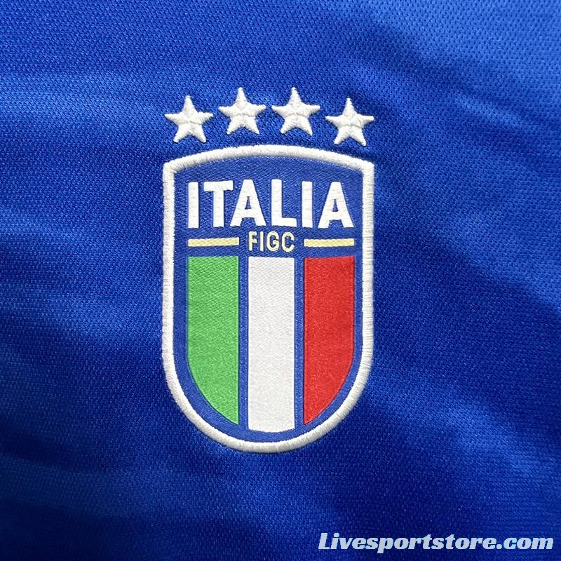 2023 Italy Home Long Sleeve Jersey