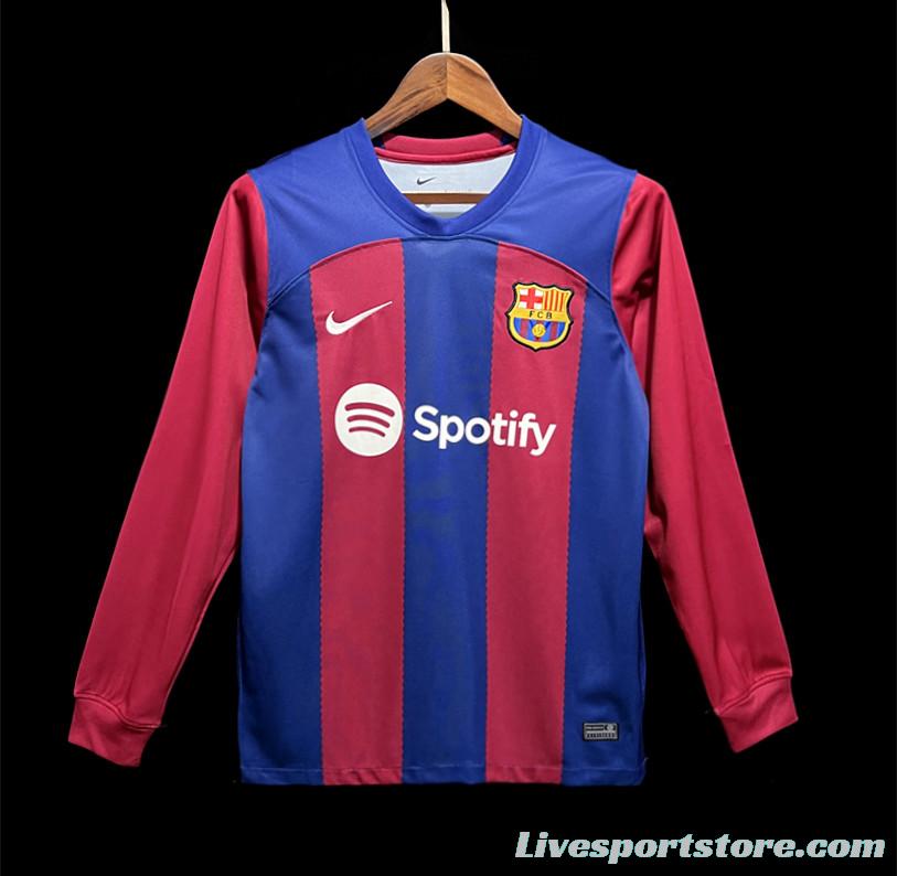 23/24 Barcelona Home Long Jersey