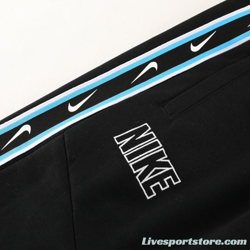 23/24 NIKE Black/Blue Full Zipper Hooide Jacket+Pants