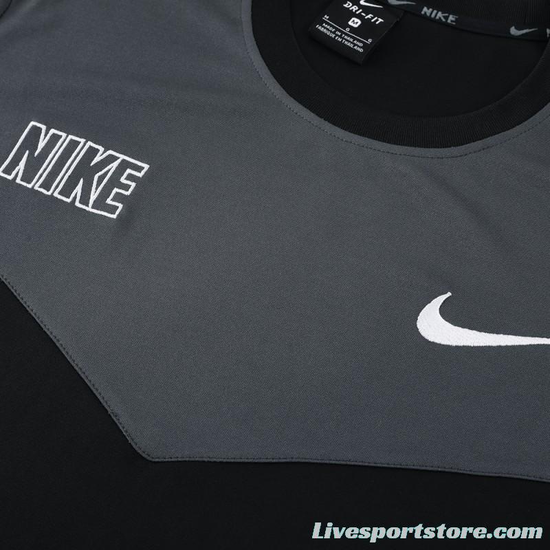 23/24 NIKE Black/Grey Short Sleeve Jersey+Pants