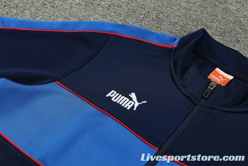 23/24 Puma Navy Full Zipper Jacket+Pants