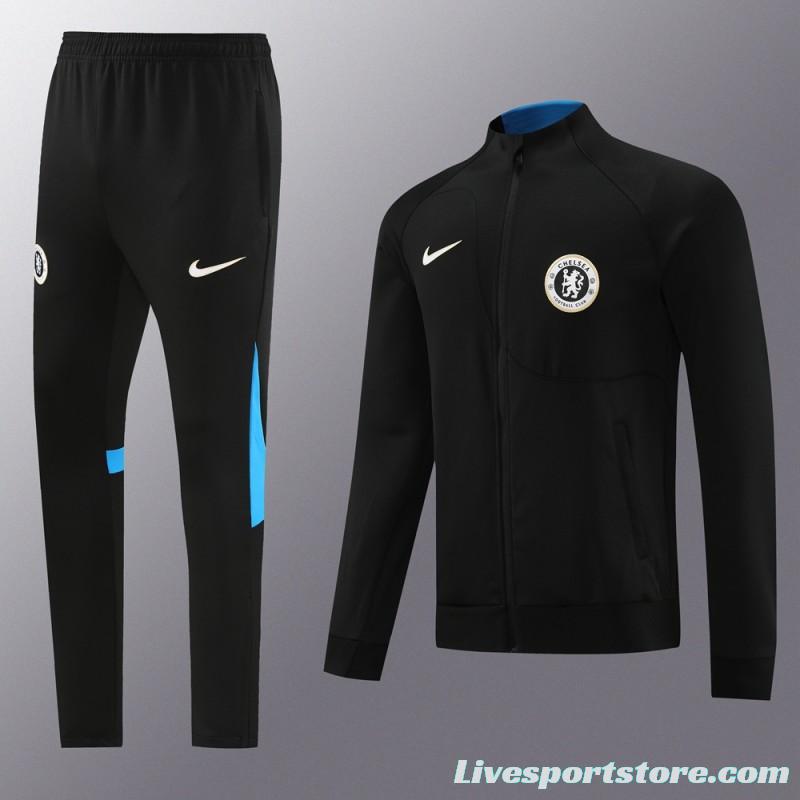 23/24 Chelsea Black Full Zipper Jacket+Pants