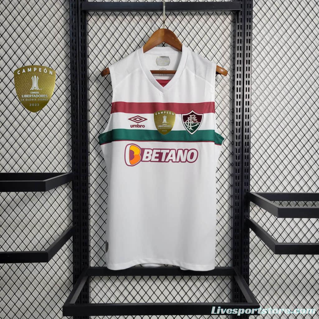 23-24 Fluminense Away Vest White Jersey +Patches