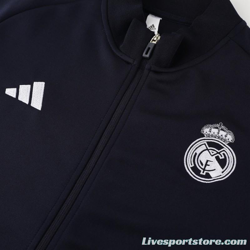 23/24 Real Madrid Navy Full Zipper Jacket+Pants