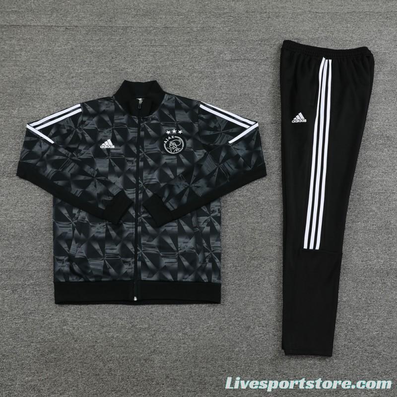 23/24 Ajax Black Full Zipper Jacket+Pants