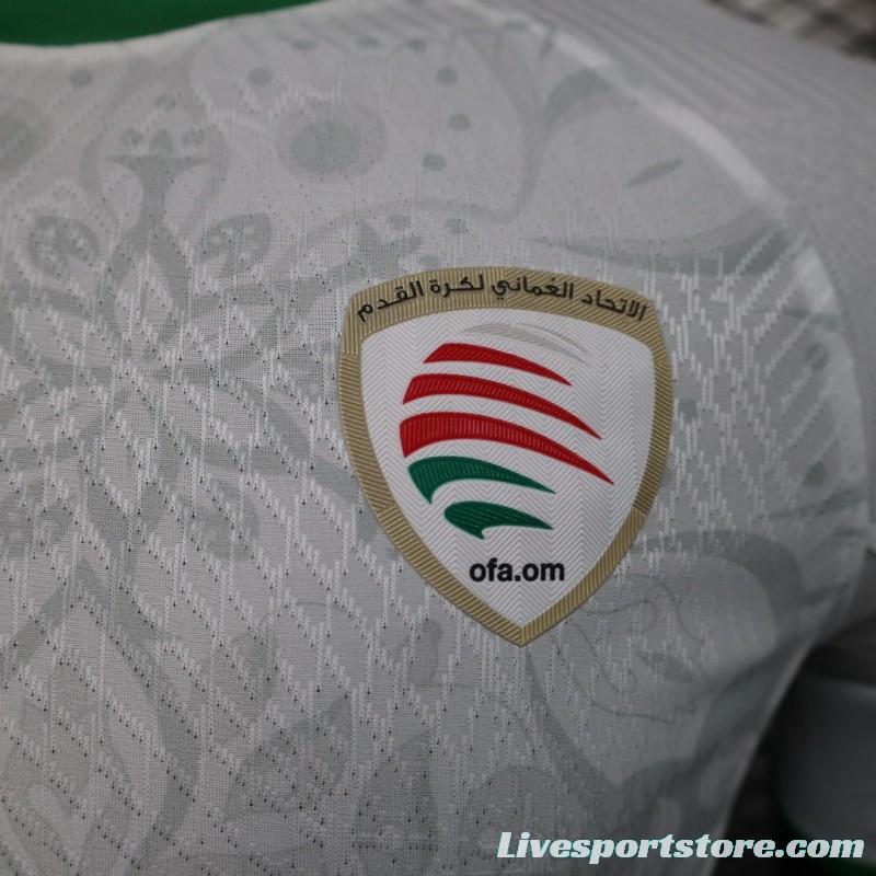 Player Version 2024 Oman Away White Jersey