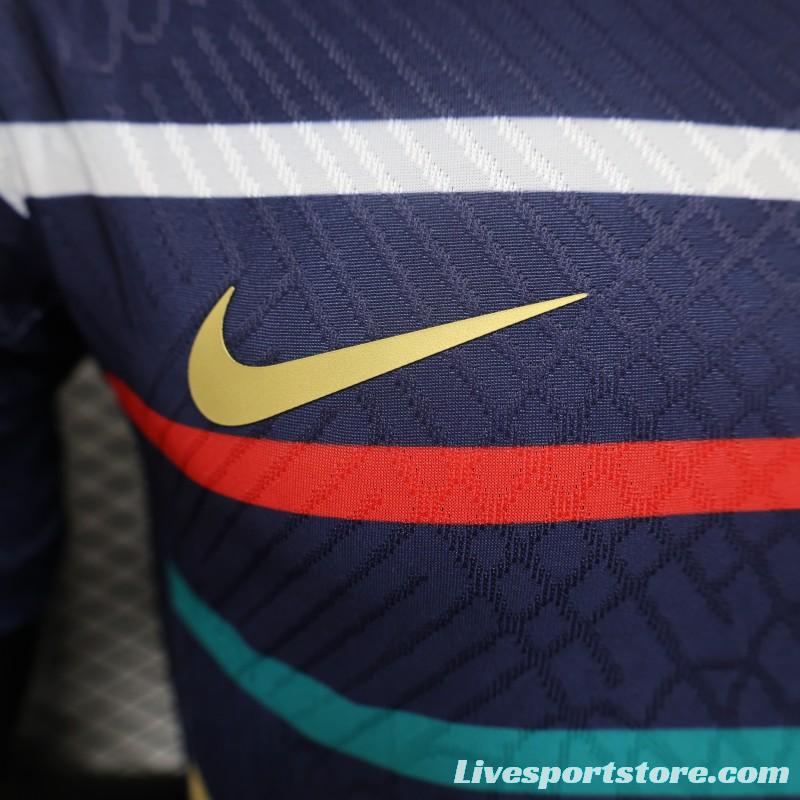 Player Version 2024 France Training Stripe Jersey