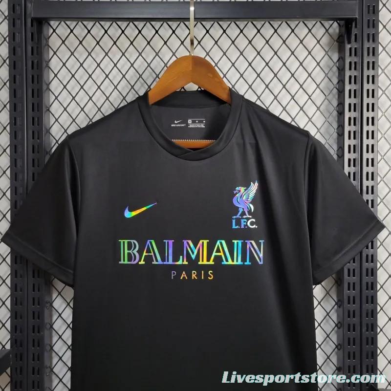 24/25 Liverpool x Balmain Black Training Jersey