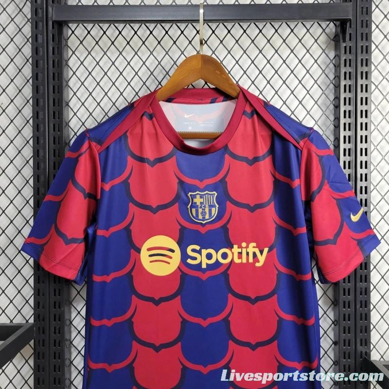 Player Version 23/24 Barcelona Academy Pro Pre-Match Blue Jersey