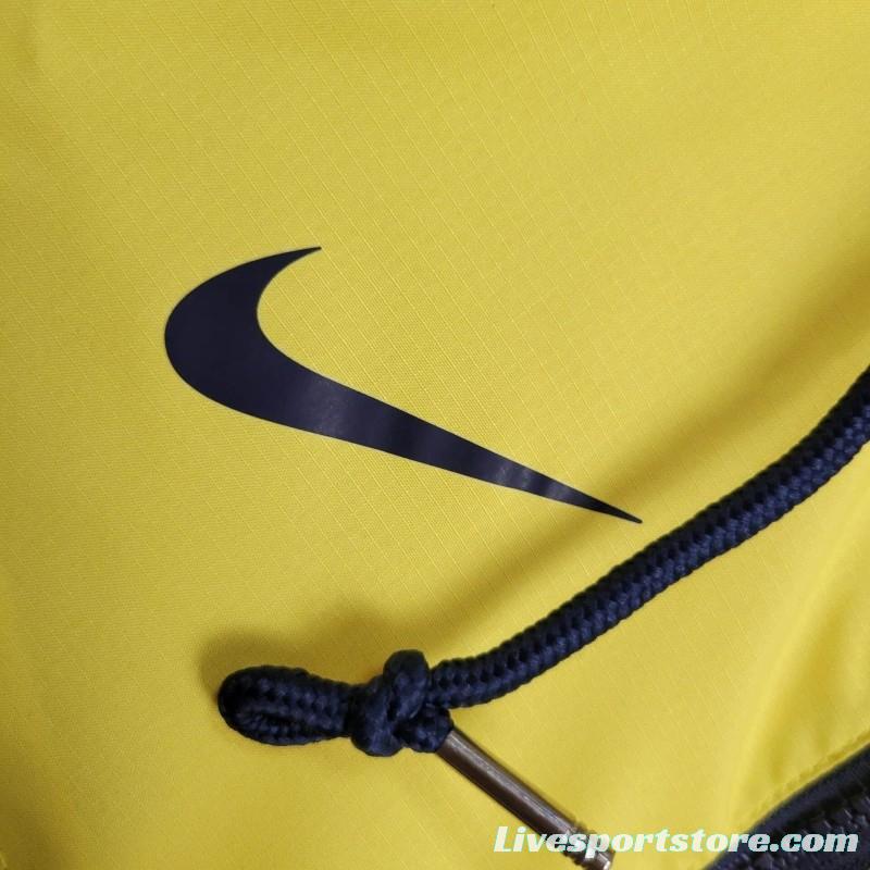 2024 Brazil Navy/Yellow Windbreaker