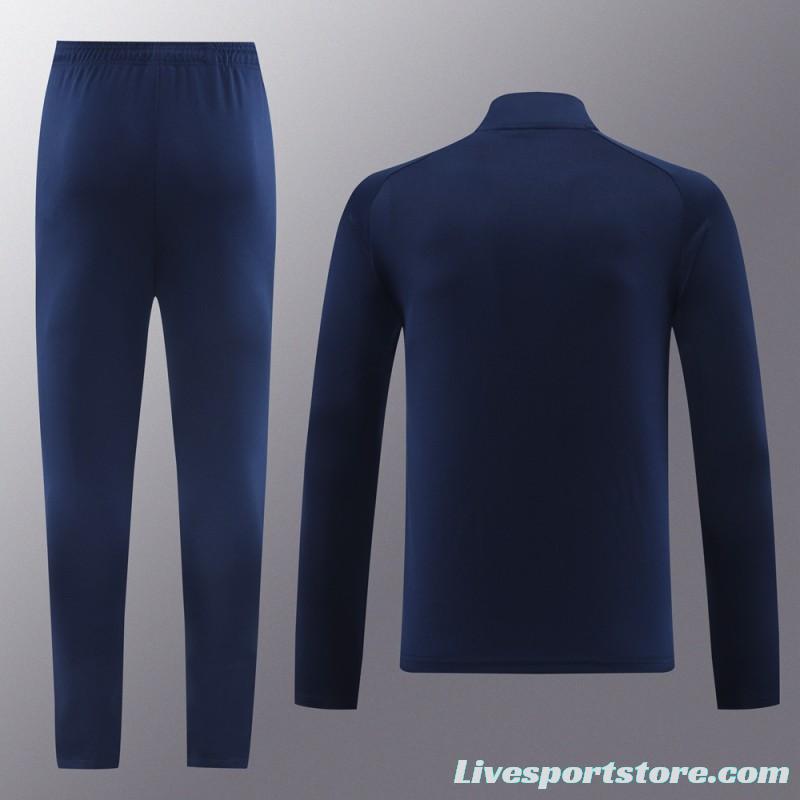 2024 Nike Navy/White Half Zipper Jacket+Pants