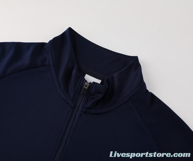 2024 Nike Navy/White Half Zipper Jacket+Pants