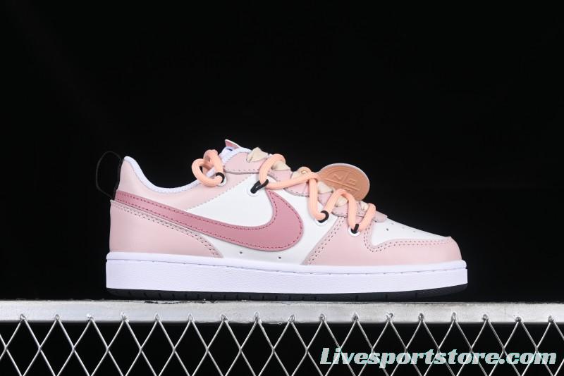 Nike Court Borough Low 2 GS Pink Rose Low-Top Sneakers