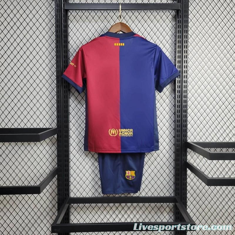 24/25 Kids Barcelona Home Jersey